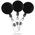 Kit Roller Clip Porta Cracha Retratil Bilhete Cordao Ioio