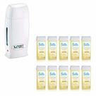 Kit Rollon BRANCO + 10 refil CHOCOLATE BRANCO - Mega Bell