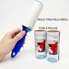 Kit Rolo Adesivo Tira Pelos Roupas c/Refil 10 Folhas Sortido