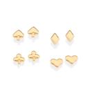 Kit Rommanel Naipes De Baralho Banhado Ouro 527422