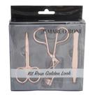 Kit Rose Golden Pinça Tesoura Curvador De Cílios Marco Boni