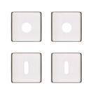 Kit roseta avulsa fechadura pado concept interna quadrada inox polido (cromada) rq1