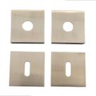 Kit roseta avulsa fechadura pado interna escovada acetinada canto reto sm rq2 zm