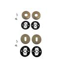Kit roseta avulsa p/ fechadura imab interna antique ouro velho redonda 066 f3100/5100 aq chave quarto