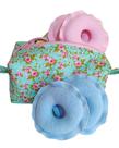 Kit rosquinhas protetoras para os seios e necessaire box grande