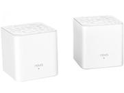 Kit Roteador Mesh Tenda Nova MW3 867Mbps - 2 Antenas 4 Portas 2 Unidades
