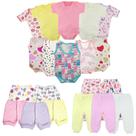 Kit Roupa Bebê Body Mijão Regata Short 20 Pçs Enxoval Verão