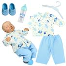 Kit roupa boneca para reborn - soneca de elefante - 5 pçs