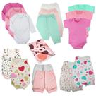 Kit Roupa de Bebê 16 Pçs Body Mijão Macacão Shorts e Cueiro Kit Roupa de Bebê 16 Pçs Body Mijão Macacão Shorts e Cueiro