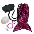 Kit Roupa de Boneca Baby Alive e Little Mommy Sereia do Mar Laço de Fita Kit Roupa de Boneca Baby Alive e Little Mommy Sereia do Mar Laço de Fita