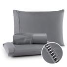 Kit Roupa de Cama 400 Fios Casal 3 Peças Toque de Cetim