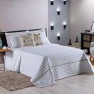 Kit Roupa de Cama 5 Peças QUEEN Inove Nature Branco/Cáqui Kit Roupa de Cama 5 Peças QUEEN Inove Nature Branco/Cáqui