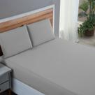 Kit Roupa de Cama King Size 100% Algodão com Elástico e Fronhas 3 Peças
