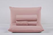 Kit Roupa de Cama King Size Percal 200 Fios 100% Algodão com Elástico e Fronhas 4 Peças