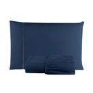 Kit Roupa de Cama Lençol Solteiro 2 Peças 400 Fios Micropercal Com Elástico Super Macio