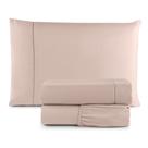 Kit Roupa de Cama Lençol Solteiro 3 Peças 400 Fios Micropercal Com Elástico Super Macio