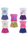 Kit Roupa Infantil Menina 10 Peças com Mimo Acessório Laço