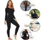 Kit Roupa Térmica Inverno Quentinha Flanelado Adulto 36a44 (1Blusa + 1Meia Calça + 1Meia)