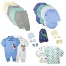 Kit Roupas de Bebê 21 Peças Enxoval Completo Menino e Menina