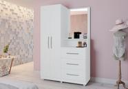 Kit Roupeiro cômoda penteadeira Onix Branco - Móveis Primus Kit Roupeiro cômoda penteadeira Onix Branco - Móveis Primus