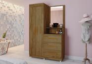 Kit Roupeiro cômoda penteadeira Onix Freijó - Móveis Primus Kit Roupeiro cômoda penteadeira Onix Freijó - Móveis Primus