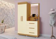 kit Roupeiro cômoda penteadeira Onix Mel/Perola - Móveis Primus kit Roupeiro cômoda penteadeira Onix Mel/Perola - Móveis Primus