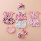 Kit Roupinha Bebê Reborn Menina Mamãe Reborn 10 Peças