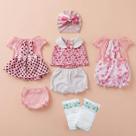 Kit Roupinha Fralda Bebê Reborn Mamãe Reborn Rosa 10 Peças Kit Roupinha Fralda Bebê Reborn Mamãe Reborn Rosa 10 Peças