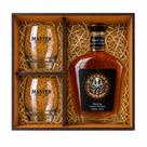 Kit Rum Black Sea + 2 Copos Oca + Caixa Premium Presenteável