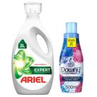 Kit Sabão Líquido Ariel Expert 2L + Amaciante Downy Concentrado Brisa de Verão 500ml