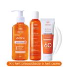 Kit Sabonete 140g Vitamina C + Tônico Adstringente + Protetor Solar 60 Actine