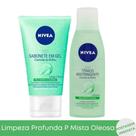 Kit Sabonete Controle Do Brilho + Tônico Adstringente Facial Nívea Pele Mista Oleosa Acneica