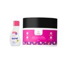 Kit Sabonete Íntimo Kronel 80mL + Esfoliante Fio Cabana 300g Morango, Pitaya ou Uva
