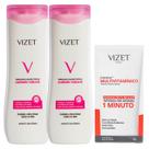 Kit Sabonete Íntimo + Regenerador Intensive para Cabelos Vizet