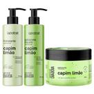 Kit Sabonete Liquido + Esfoliante + Hidratante Corpo E Rosto Labotrat Cheiro De Fruta Capim 300g