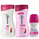 Kit Sabonete Líquido + Hidratante Corporal Monange Frutas Vermelhas + Roll-on