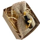 Kit Sachê Perfumado Presente Lembrancinha Lavanda Natural Acompanha Caixa Kraft Presente e Essência 2 ml Para Renovação de Perfume