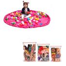 Kit Saco Organizador de Brinquedos + 3 Organizadores Blocos Rosa Kit Saco Organizador de Brinquedos + 3 Organizadores Blocos Rosa