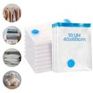Kit Sacos a Vácuo 40x60cm Organizador de Mochila Bolsa Roupas