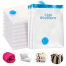 Kit Sacos a vácuo 60x80cm Organizador Para Viagem Roupa Mala Mochila