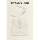 KIT Saia e Viseira Saída de Praia Piscina Tendencia Verão Em Tricô KIT Saia e Viseira Saída de Praia Piscina Tendencia Verão Em Tricô