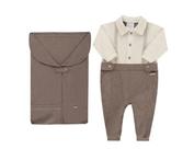 Kit Saída Maternidade Bebê Menino Plush Luxo Paraiso 17739