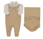 Kit Saída Maternidade Luxo Bebê Menina Plush Paraiso 17746