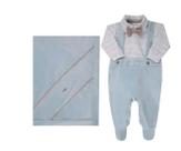 Kit Saída Maternidade Luxo Bebê Menino Plush Paraiso 17735