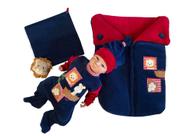 Kit Saída Maternidade Menino Inverno Plush Com Saco De Dormir - Safari - BellaDonna baby Kit Saída Maternidade Menino Inverno Plush Com Saco De Dormir - Safari - BellaDonna baby