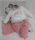 Kit Saída Maternidade Plush Bebê Menina LeBhua Paraiso 13401