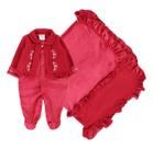 Kit Saída Maternidade Plush Luxo Bebê Menina Paraiso 17745