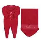 Kit Saída Maternidade Plush Luxo Bebê Menina Paraiso 17749 Kit Saída Maternidade Plush Luxo Bebê Menina Paraiso 17749