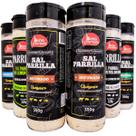 Kit Sal de Parrilla Para Churrasco Completo Com Pimenta do Reino 6 Unidades 350g Bahia Premium 5 Sabores Kit Sal de Parrilla Para Churrasco Completo Com Pimenta do Reino 6 Unidades 350g Bahia Premium 5 Sabores
