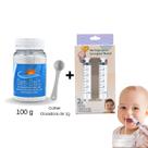 Kit Sal Para Lavagem Nasal + Seringa com Bico de Silicone